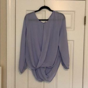 RD Style Purple Drape Shirt